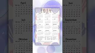 Kalender 2024 Gratis [upl. by Annavoj]