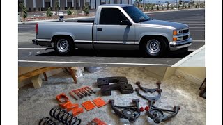 OBS CHEVY BUILD  46 DROP KIT INSTALL [upl. by Nomit]