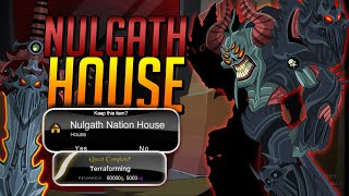 AQWorlds  Getting The Enchanted Nulgath Nation House GUIDE [upl. by Adelbert]