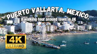 A walking tour of Puerto Vallarta Mexico in 4K with Chill Music [upl. by Idna]