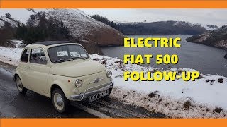 ELECTRIC Fiat 500  follow up with 100 power and snow [upl. by Eessej]