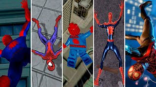 Evolution of SpiderMan Falling Down in Games 1982  2022 [upl. by Hill]