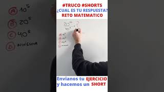 ⚠️😱 POTENCIACION  Potencias SIN CALCULADORA  División de potencias ❌ SHORTS matematica algebra [upl. by Eglantine]