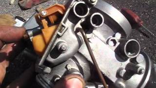 How to adjust motorcycle carburetor floats [upl. by Yderf]