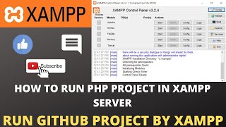 How To Run GithubPhp Project In Xampp  How To Use Xampp Server  How To Use Sublime Editor [upl. by Ninazan]