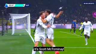 🔥 Scott McTominay GOAL vs Inter Milan  Amir Rrahmani assist to McTominay  Napoli vs Inter Milan [upl. by Viddah52]