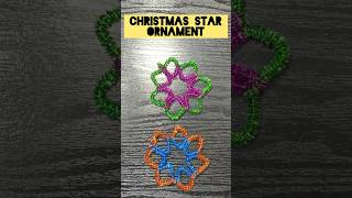 How to Make a Christmas Star  Pipe Cleaner Craft Ideas shorts pipecleanercrafts diy [upl. by Tonie]