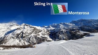 Skiing in Italy Monterosa GressoneyLaTrinite Bettaforca 2727mStafal1825m [upl. by Hearsh]