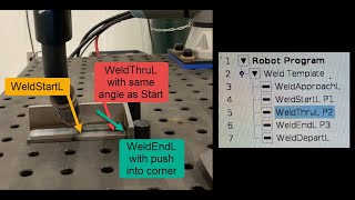 Legacy Vectis Cobot Welding Tool  Compound Welds with Thru Moves [upl. by Anaujait]