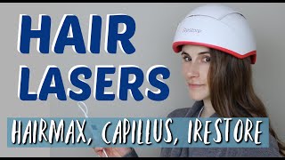 LASER THERAPY FOR HAIR GROWTH REVIEW HAIRMAX CAPILLUS IRESTORE DR DRAY [upl. by Gazzo121]