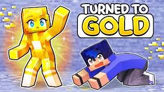 Aphmau TURNED TO GOLD in Minecraft [upl. by Adnohs]