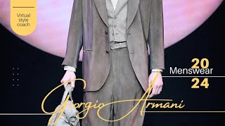 Giorgio Armani menswear 2024 Fall 🍁 and Winter ❄️ [upl. by Beaumont]