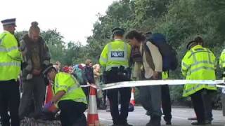 Climate Camp Protest ignores Police Stop amp Search [upl. by Fisoi529]