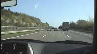 Beinahe unfall auf Autobahn A7 Rücksichtloser LKW Fahrer LKW ausgeschert Gefahr LkW car crash [upl. by Weissberg]