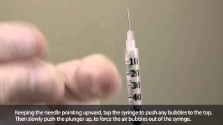 How to draw up and give yourself a subcutaneous injection [upl. by Udela]