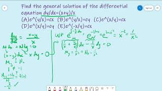 Cracking the GRE Math Subject Test  Differential Equation 12 Medium [upl. by Thirzia]