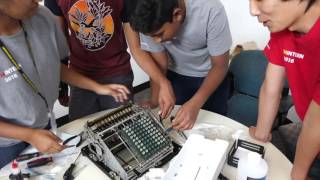 Summer Interns vs Friden H8 Mechanical Calculator [upl. by Donohue]