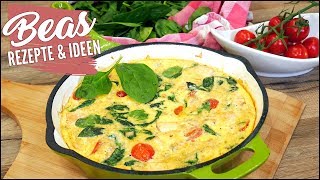 Lachs Spinat Frittata Rezept  Mediterrane Küche [upl. by Cann406]