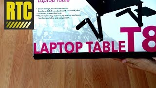 Laptop Table T8  Portable Laptop Stand for Bed with Cooling Fans [upl. by Ivar]