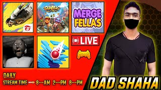 🔴Stack Ball 1D LIVE Gaming📲🎮Dad Shaha🌞Good gameplay [upl. by Schreibman877]