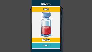 🇬🇧🇵🇱 vial  fiolka  vocabulary builder  learn English  Uczmy się angielskiego [upl. by Yramliw]