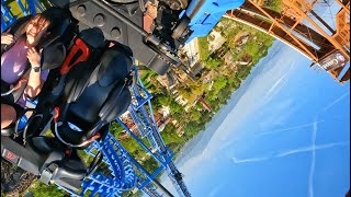 Diabolik  Inverted Boomerang Facecam Onride Movieland Italy 2024 [upl. by Suiramad]