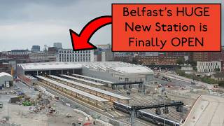 Belfast Grand Central Opening Station Tour amp Ride on FIRST Train [upl. by Slade67]