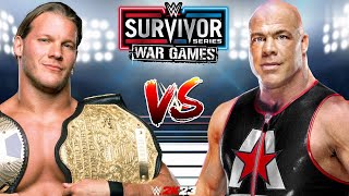 WWE 2K23 CHRIS JERICHO VS KURT ANGLE NO HOLDS BARRED MATCH FOR THE WORLD HEAVYWEIGHT CHAMPIONSHIP [upl. by Suki]