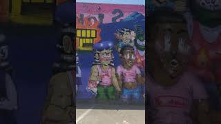 sickid piece on art gallery graffiti california losangeles hollywood funny sola sickid [upl. by Blen227]