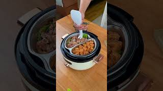 Fortunately I saw this Yuanyang electric pressure cooker I can easily serve three dishes and one [upl. by Emelda151]