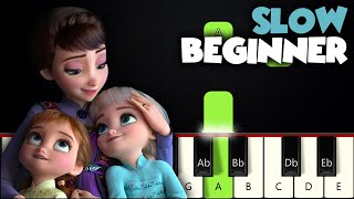 All Is Found  Frozen 2  SLOW BEGINNER PIANO TUTORIAL  SHEET MUSIC by Betacustic [upl. by Naejamron391]