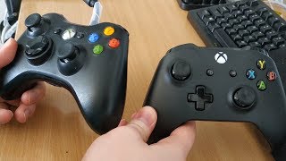 Xbox One controller compared to Xbox 360 controller [upl. by Aener913]