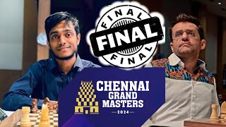 Final ‼️ Aravindh Chithambaram 29 vs Levon Aronian 16  Chennai Grand Master chess catur [upl. by Hameean]