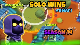 Solo Wins 1 MayBattlelands Royale Season 14Virtual Peace Gaming [upl. by Annaig]