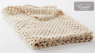 Beginner Crochet Granny Square Blanket [upl. by Adoc]