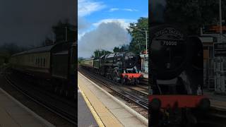 British Mainline Steam Locomotive at Speed [upl. by Drisko697]