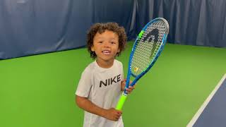 4 year old amp 7 year old Tennis Prodigies M3 amp KING [upl. by Yrroc]