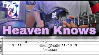 Heaven Knows © Orange amp Lemons Guitar coverWith TABS EdrianYT [upl. by Yssenhguahs]