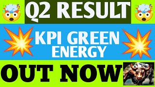 KPI Green Energy Q2 Results 2025  KPI Green Energy Results Today  KPI Green Energy share news [upl. by Barb]