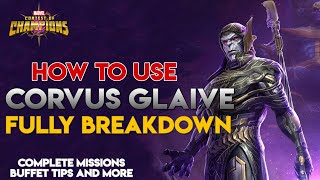 How to use Corvus Glaive Fully Breakdown  Marvel Contest of Champions [upl. by Crowe]