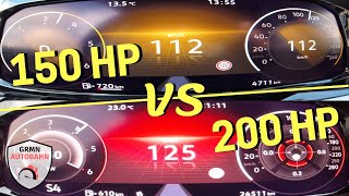 VW Golf 8 GTD vs 20 TDI 🏁  100200 kmh ACCELERATION [upl. by Kwang]