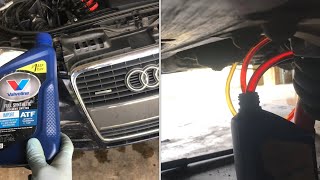 “checking” and “adding” TRANSMISSION FLUID b7 audi a4 volkswagen [upl. by Nassi]