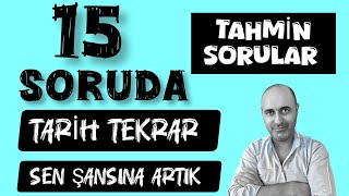 KPSS ÖNLİSANS TARİH SORU TAHMİNİ [upl. by Quintus525]