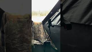 Bow hunting in Saskatchewan inthepursuitofbigbucks hunting groundblind [upl. by Ecinerev]