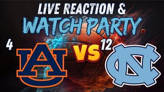 4 Auburn Tigers vs 12 North Carolina Tar Heels  LIVE REACTION amp WATCH PARTY  Maui Invitational [upl. by Zzahc]