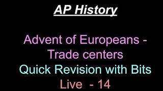 Ap History live  14  Advent of Europeans [upl. by Nomor458]