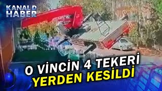 Ankarada Akılalmaz Kaza Eşya Taşıma Vinci Böyle Devrildi [upl. by Screens]