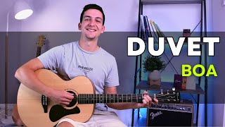 How to play Duvet Boa Guitar Lesson with Chords [upl. by Eleen]