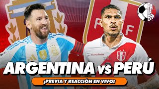 ARGENTINA VS PERÚ TRANSMISIÓN EN VIVO  PALABRA DE HINCHA [upl. by Kessiah]