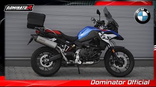 BMW F800 GS  Dominator Exhaust Sound [upl. by Costin394]